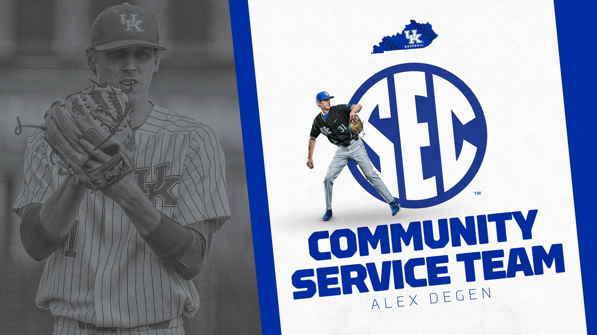 Alex Degen Named to SEC Community Service Team