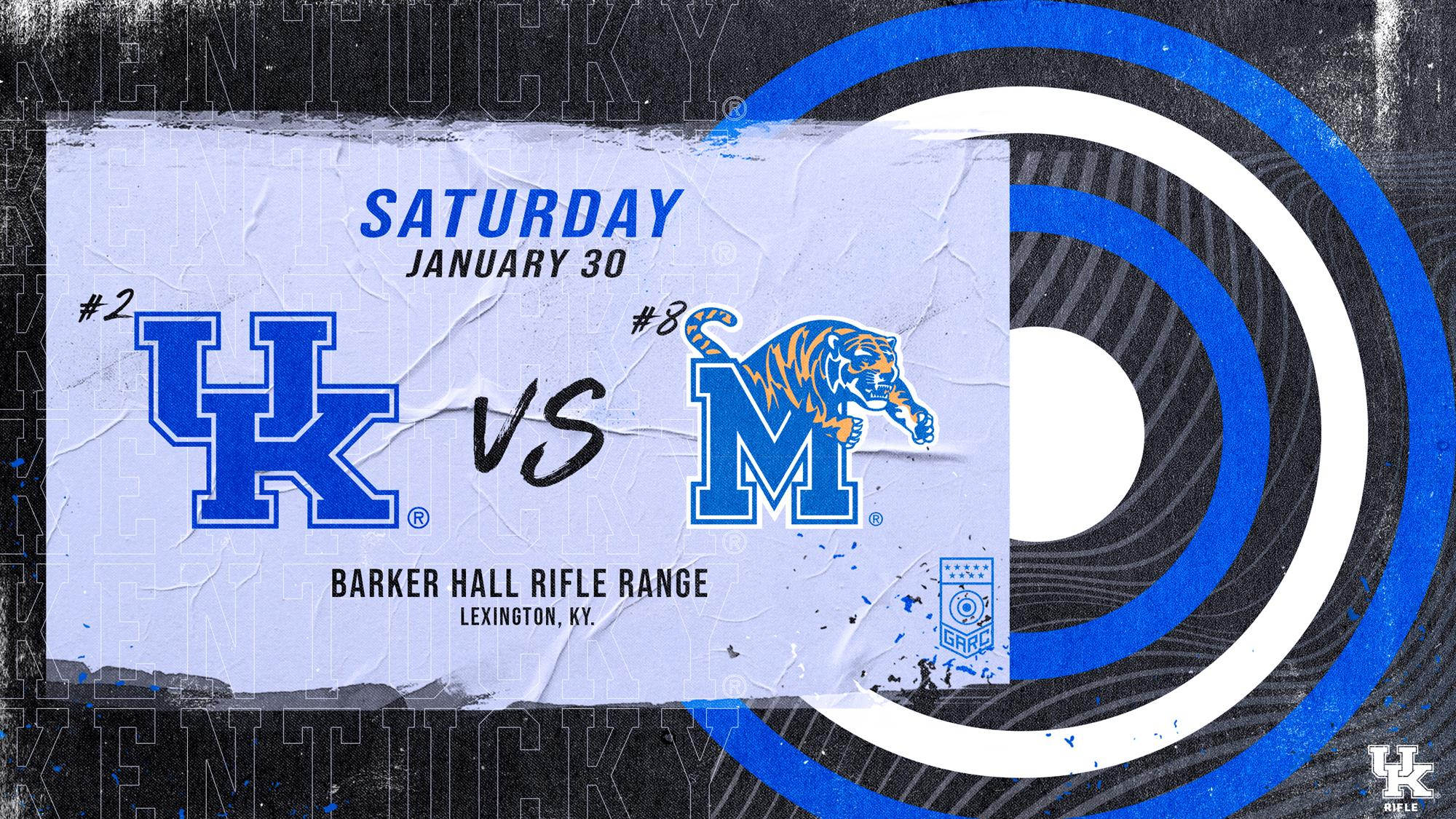 No. 2 Kentucky Rifle at Home Saturday for No. 8 Memphis, Travels to No. 13 Ohio State Sunday