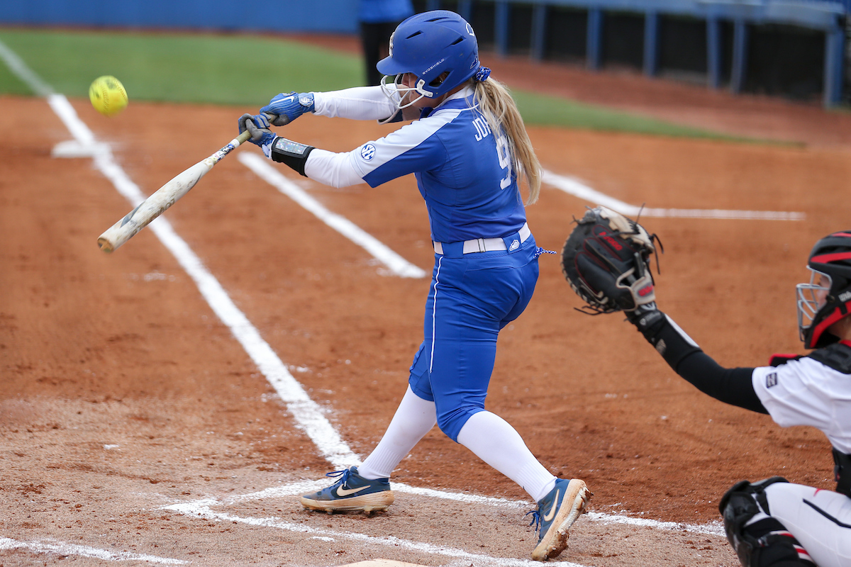 Lauren Johnson.

Kentucky loses to Georgia 8 - 9.

Photo by Sarah Caputi | UK Athletics