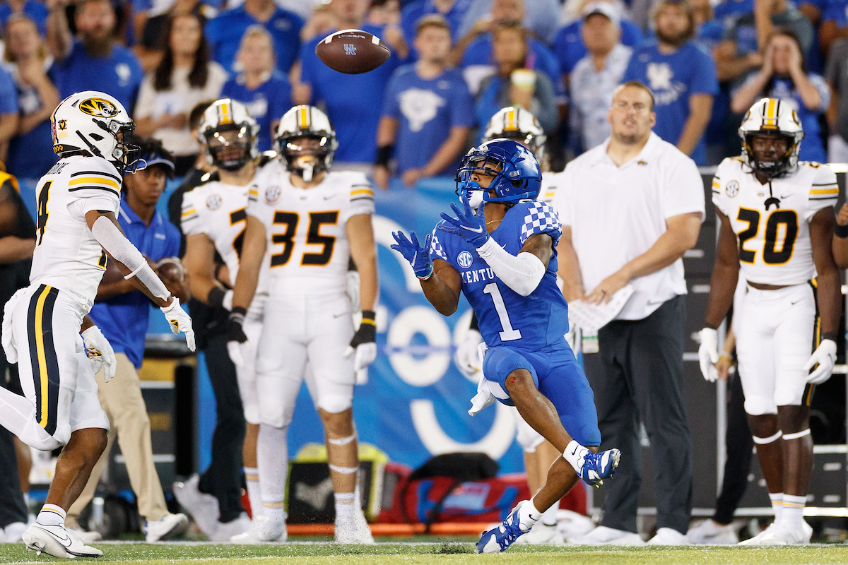 Wan’Dale Robinson.

Kentucky beat Missouri, 35-28.

Photo by Elliott Hess | UK Athletics