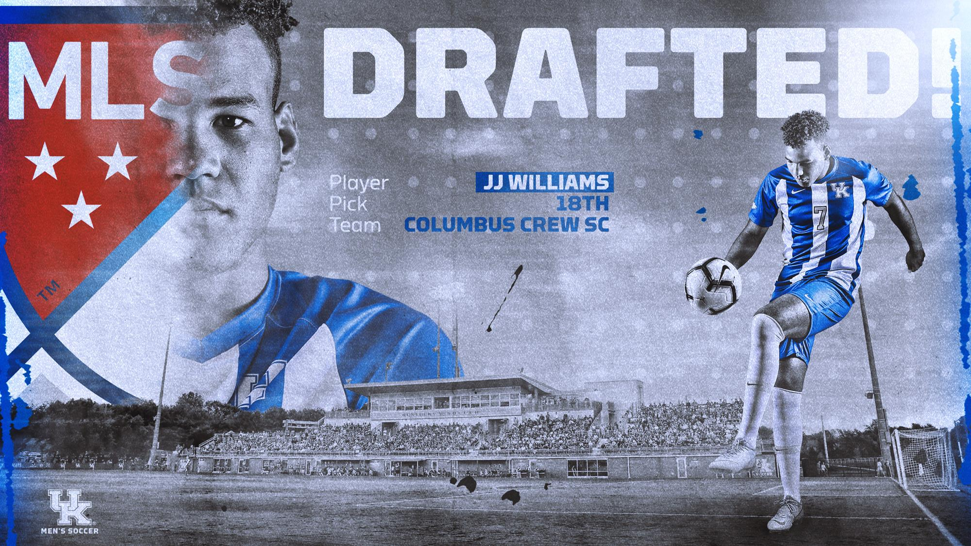 Kentucky’s JJ Williams Selected 18th in MLS SuperDraft