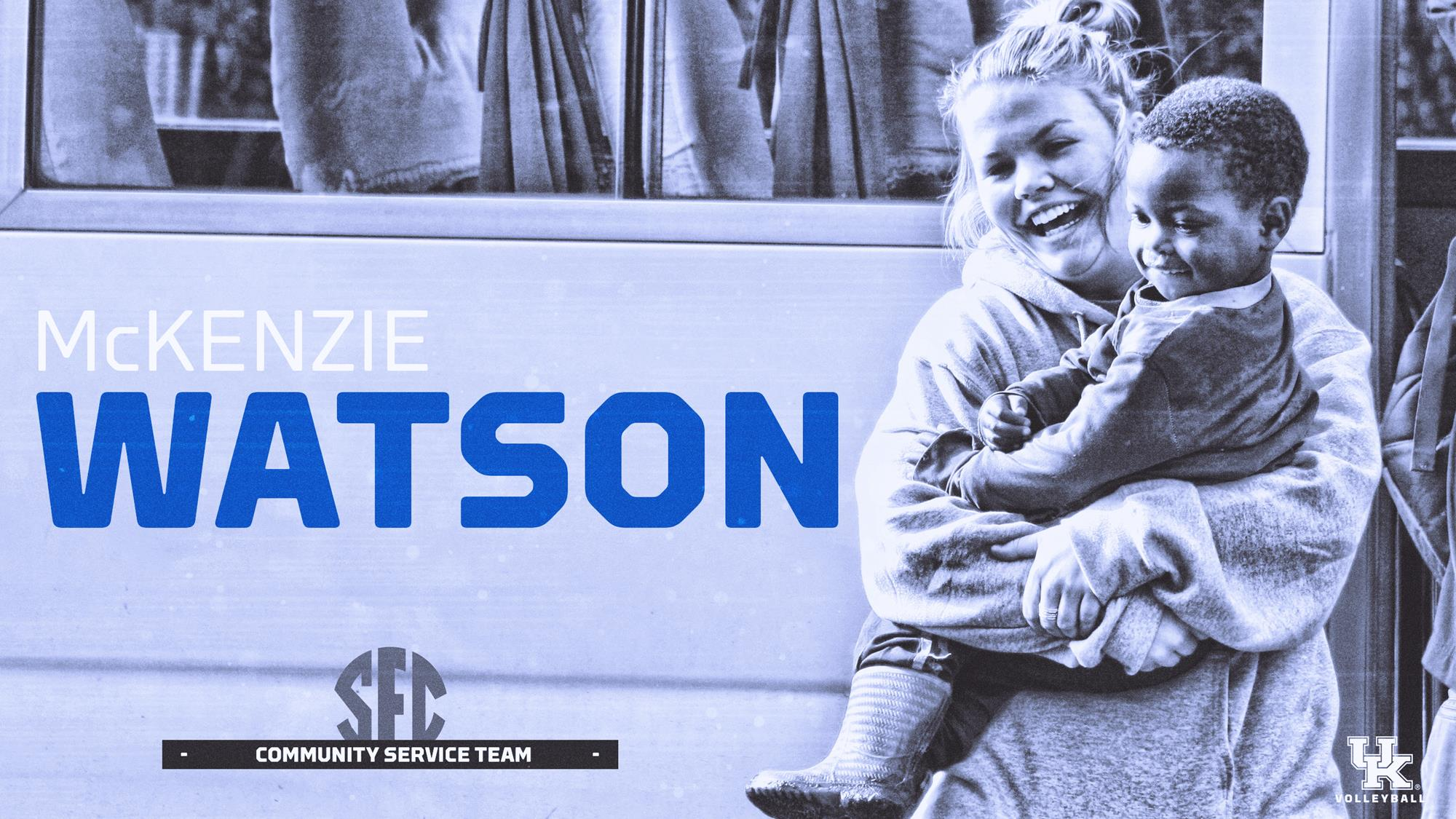 McKenzie Watson Named to SEC Community Service Team