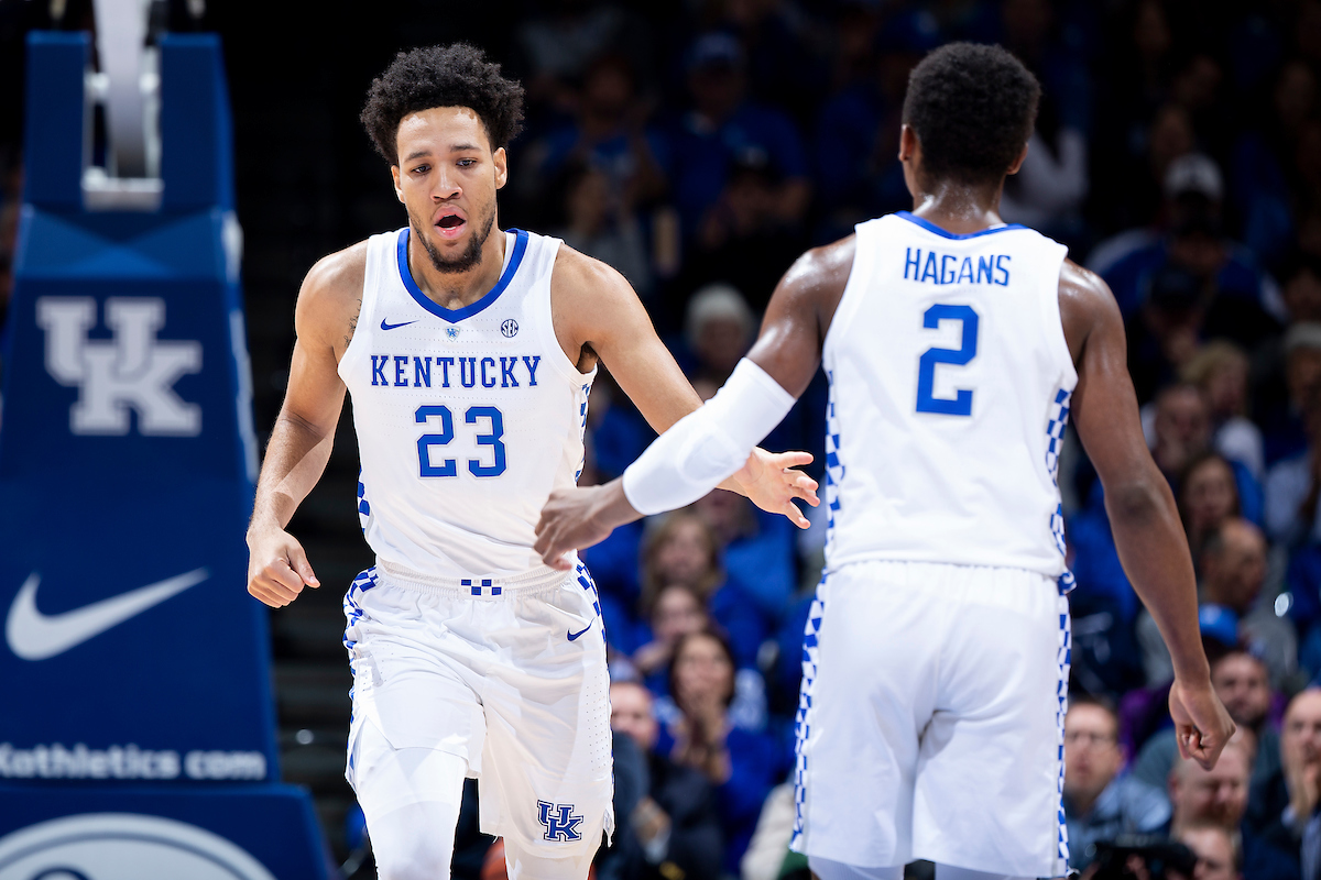 EJ Montgomery. Ashton Hagans.

Kentucky beat Texas A&M 85-74 on Tuesday, January 8, 2019.

Photo by Chet White | UK Athletics