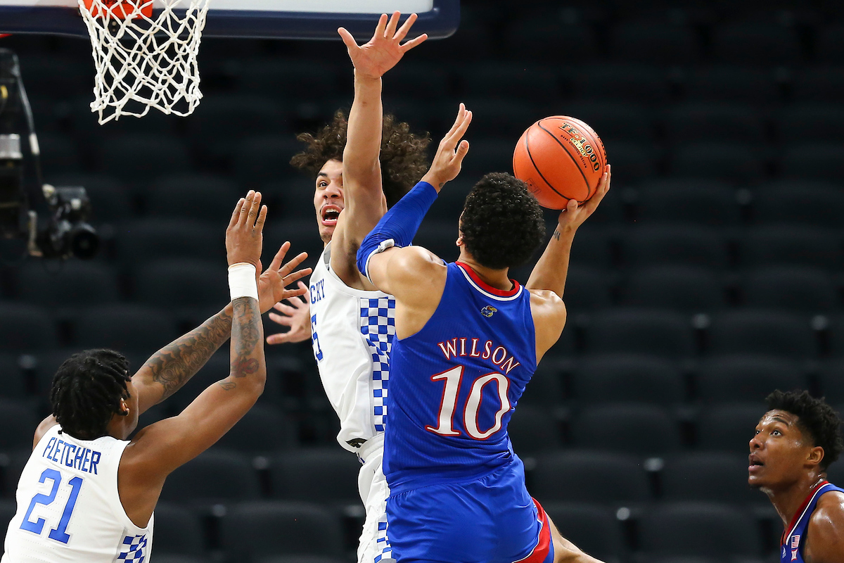 Lance Ware.

Kentucky falls to Kansas, 65-62, in the State Farm Champions Classic.

Photo by Chet White | UK Athletics
