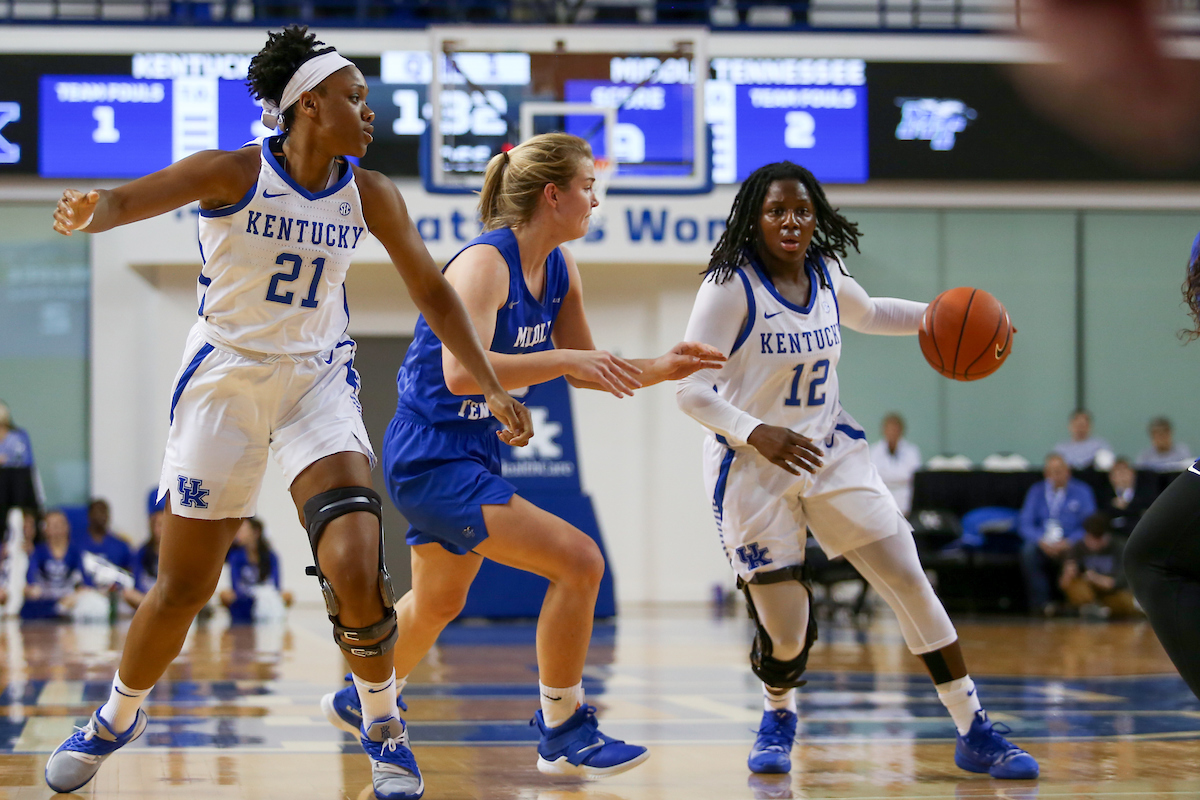 Amanda Paschal

Women's Basketball beat MTSU on Saturday, December 15, 2018. 

Photo by Hannah Phillips  | UK Athletics