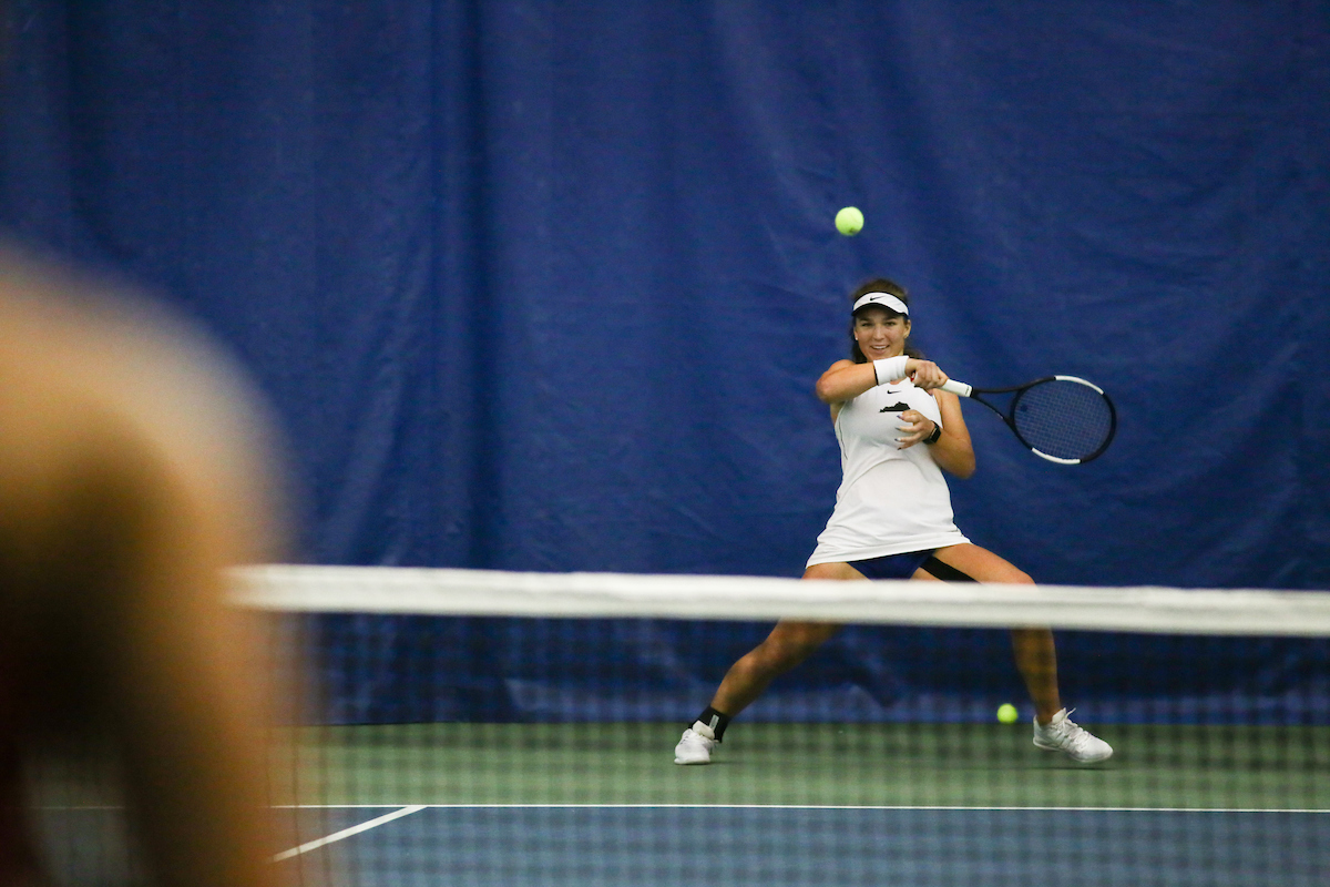 Akvil? Para?inskait?.

Kentucky women's tennis hosts Miami University (OH).

Photo by Hannah Phillips | UK Athletics