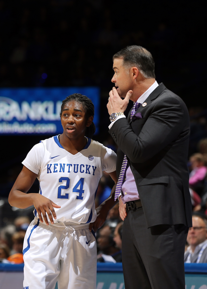 Taylor Murray, Matthew Mitchell

The University of Kentucky women's basketball team falls to South Carolina on Sunday, January 21, 2018 at Rupp Arena. 

Photo by Britney Howard | UK Athletics