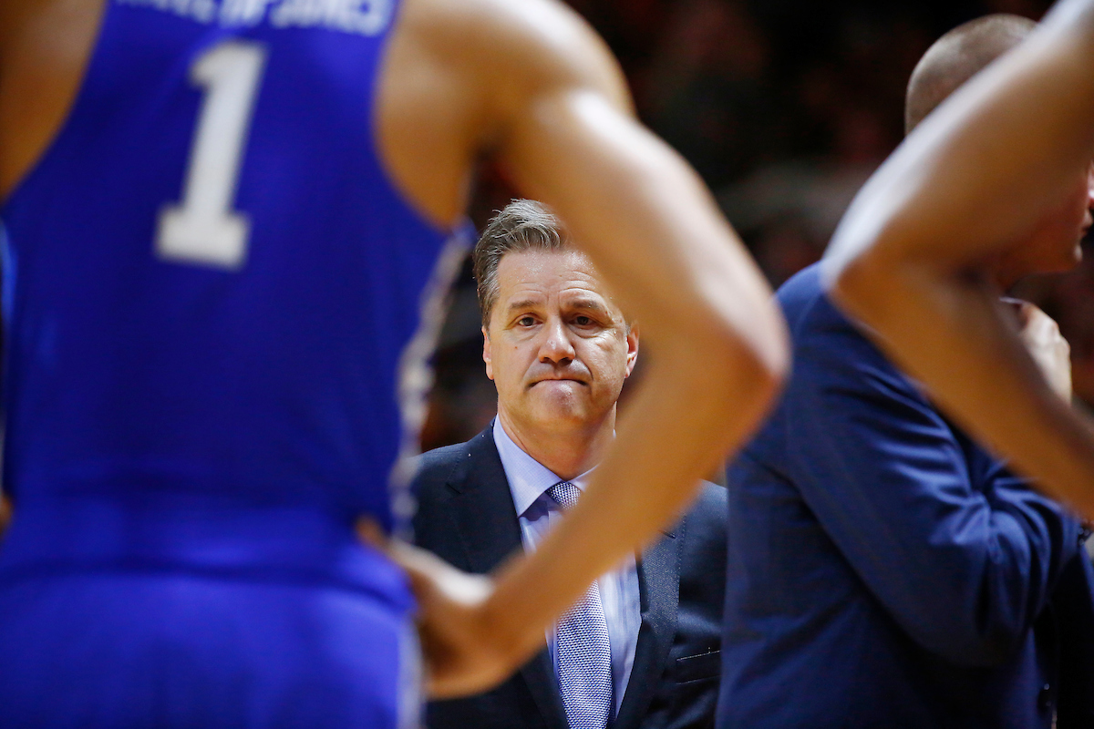 John Calipari.

The University of Kentucky men's basketball team falls to Tennessee 76-65 on Saturday, January 6, 2018, at Thompson-Boling Arena in Knoxville, TN.

Photo by Chet White | UK Athletics
