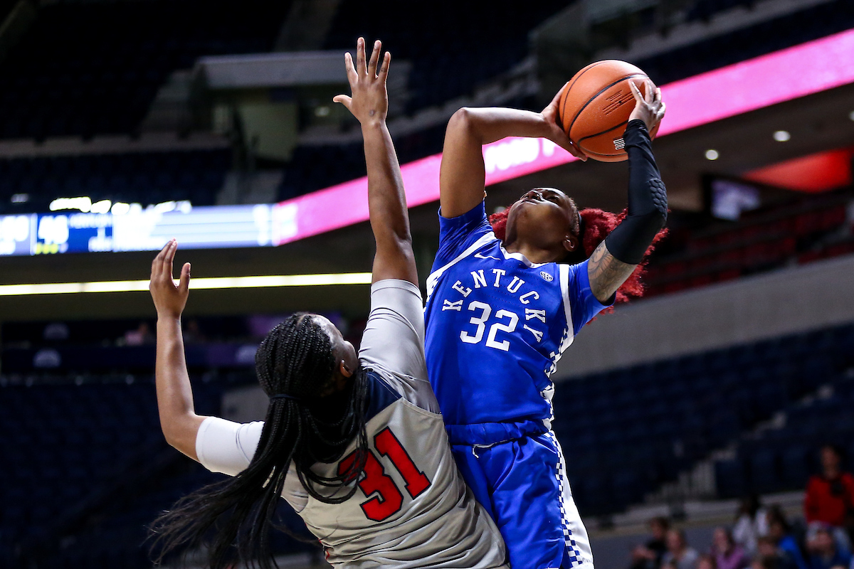 Jaida Roper. 

Kentucky beat Ole Miss 94-52.

Photo by Eddie Justice | UK Athletics