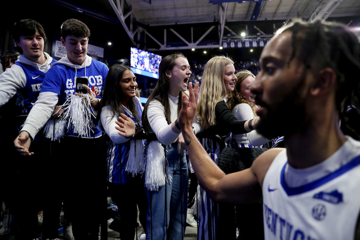 Fans. Davion Mintz.

Kentucky beat Florida 78-57.

Photos by Chet White | UK Athletics