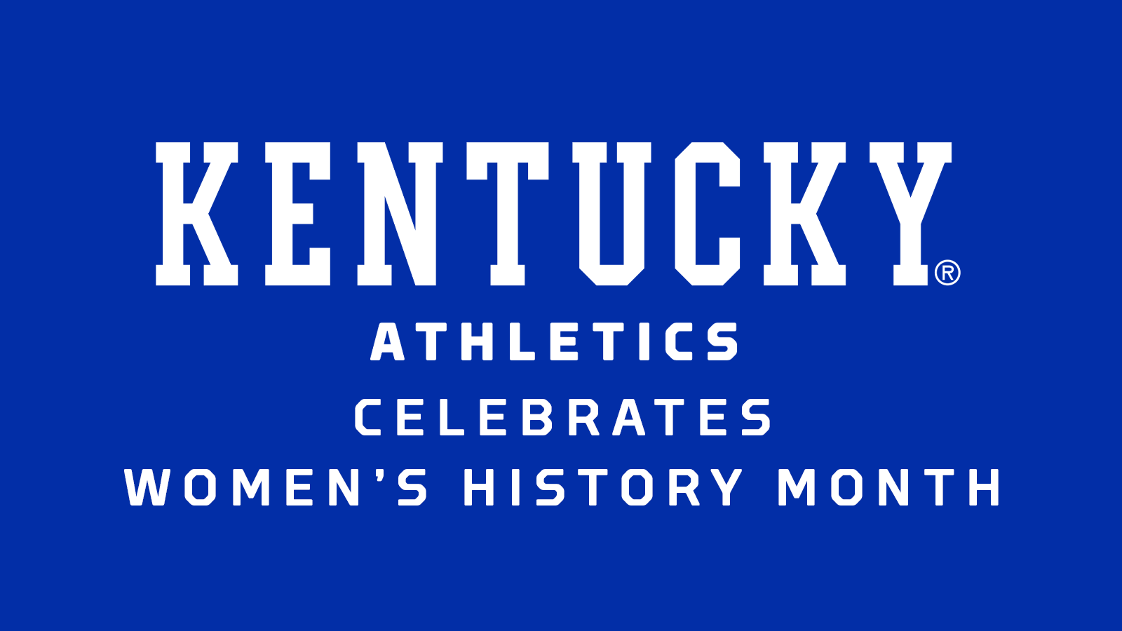 UK Athletics Celebrates Women's History Month