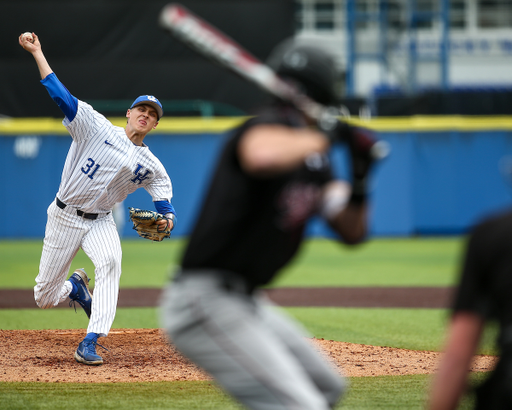 Alex Degen. 

UK loses South Carolina 11-6.

Photo by Eddie Justice | UK Athletics