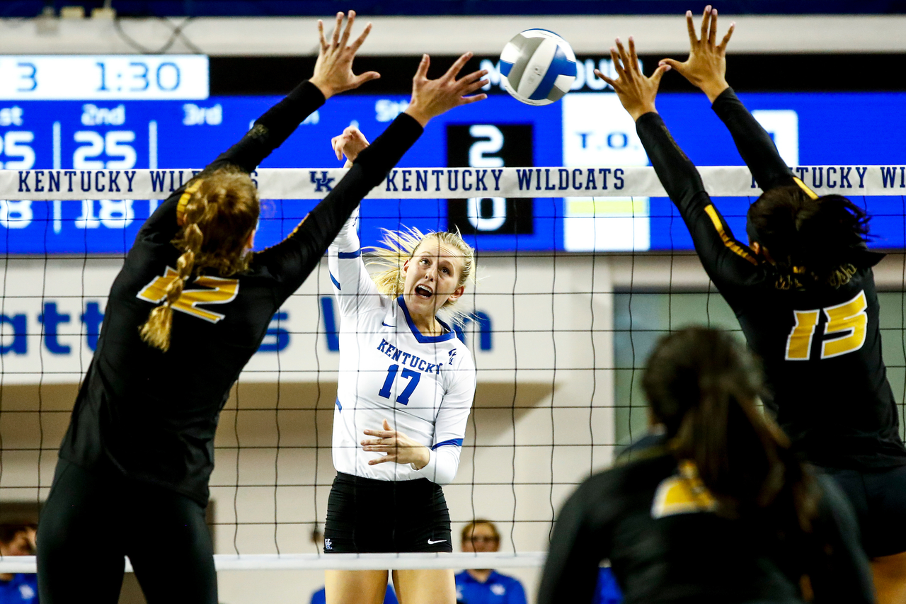 Alli Stumler. 

Kentucky beats Mizzou 3-0. 

Photo by Eddie Justice | UK Athletics