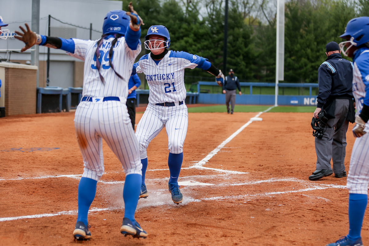 Kayla Kowalik and Erin Coffel.

Kentucky beats Georgia 11 - 3.

Photo by Sarah Caputi | UK Athletics