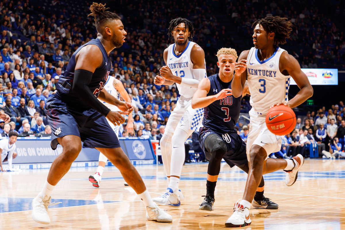 Tyrese Maxey.

Kentucky beat Fairleigh Dickinson 83-52.


Photo by Elliott Hess | UK Athletics