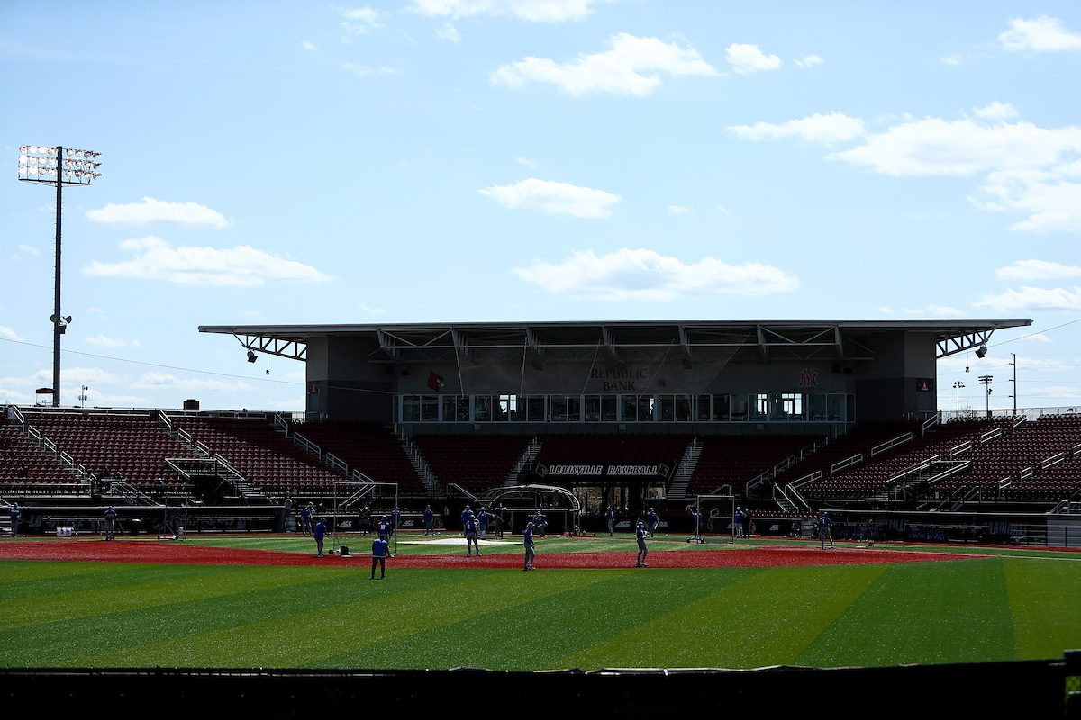 Jim Patterson Stadium. 

Kentucky falls to Louisville 2-4.

Photo by Sarah Caputi | UK Athletics