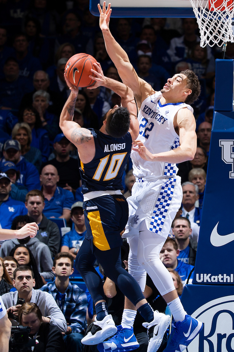 Reid Travis.

Kentucky men's basketball beat UNCG 78-61 on Saturday in Rupp Arena.

Photo by Chet White | UK Athletics