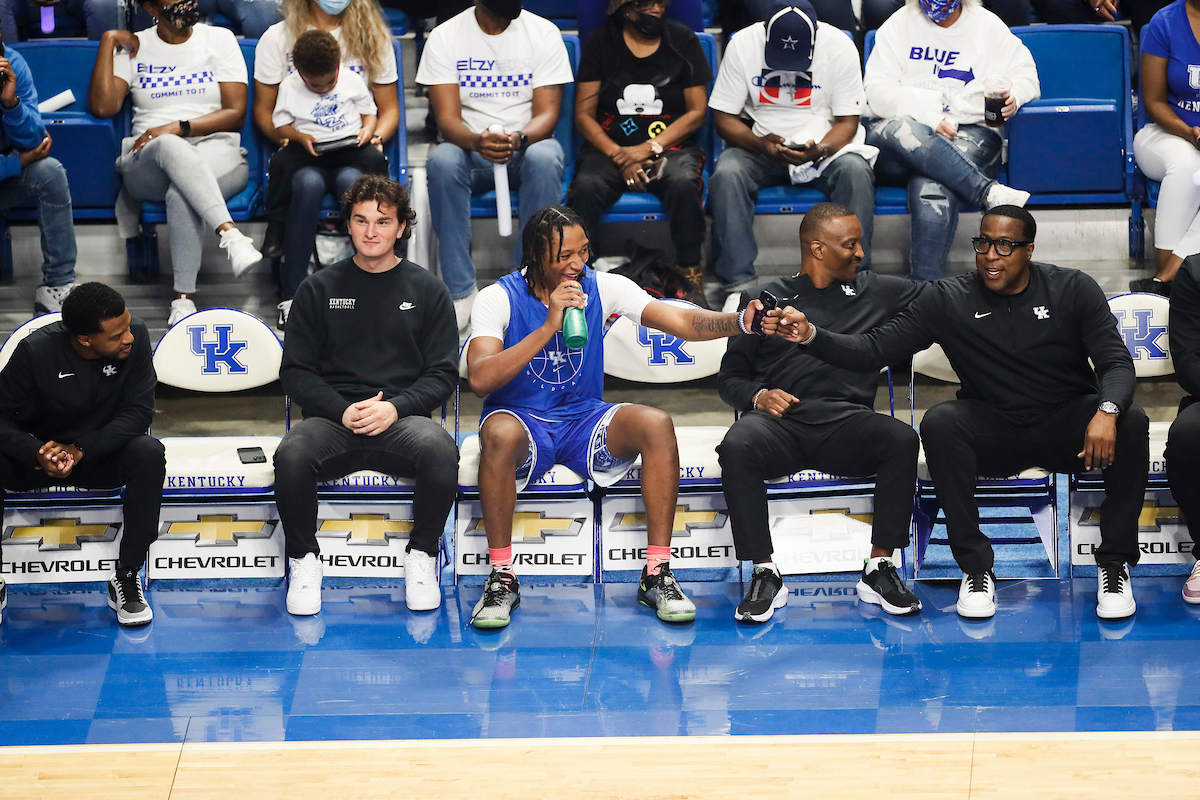 Jai Lucas. Riley Welch. TyTy Washington Jr. Bruiser Flint. Chin Coleman.

Big Blue Madness.

Photos by Chet White | UK Athletics