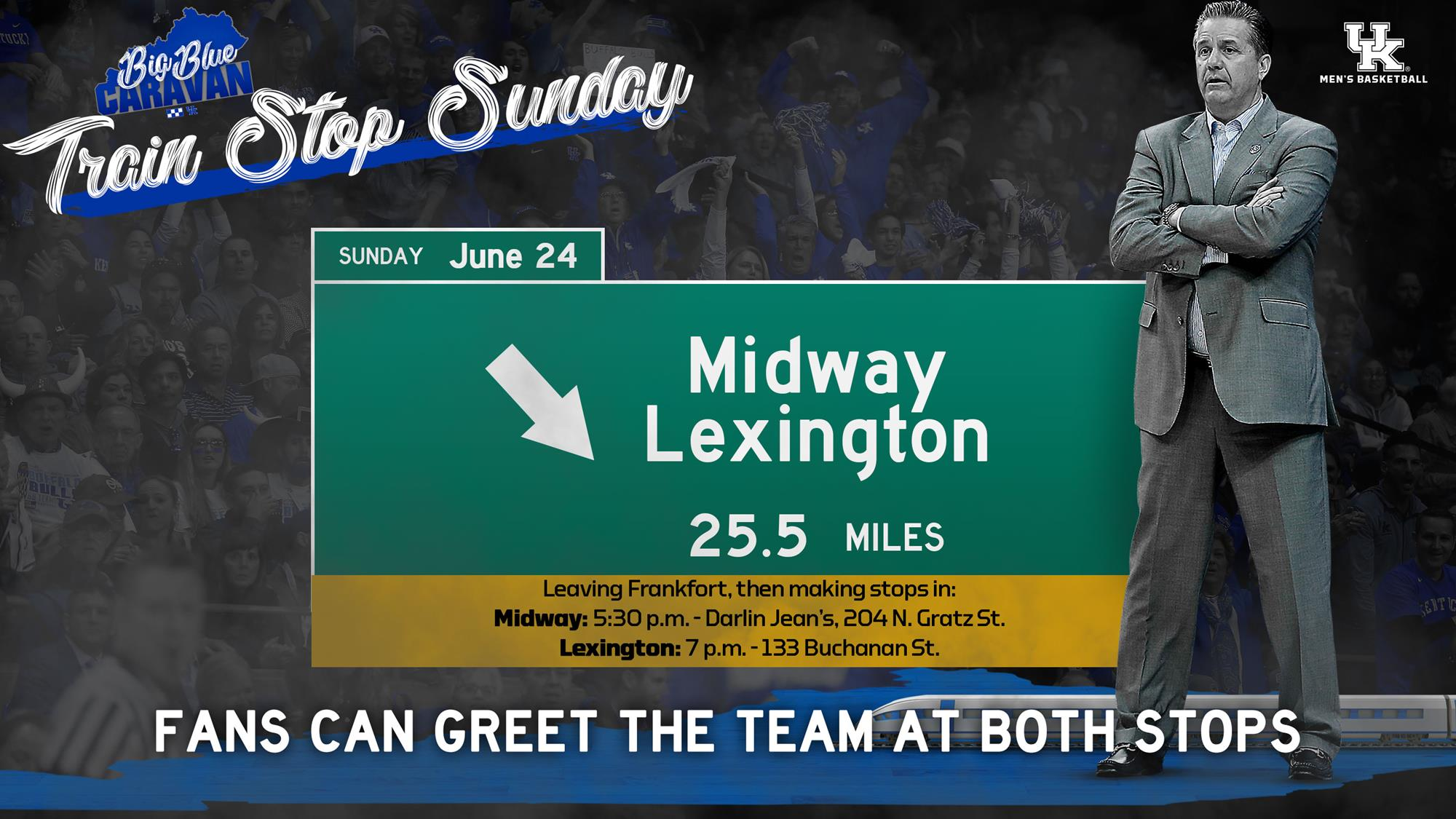 UK MBB Invites Fans to Meet 2018-19 Team on Train Stop Sunday