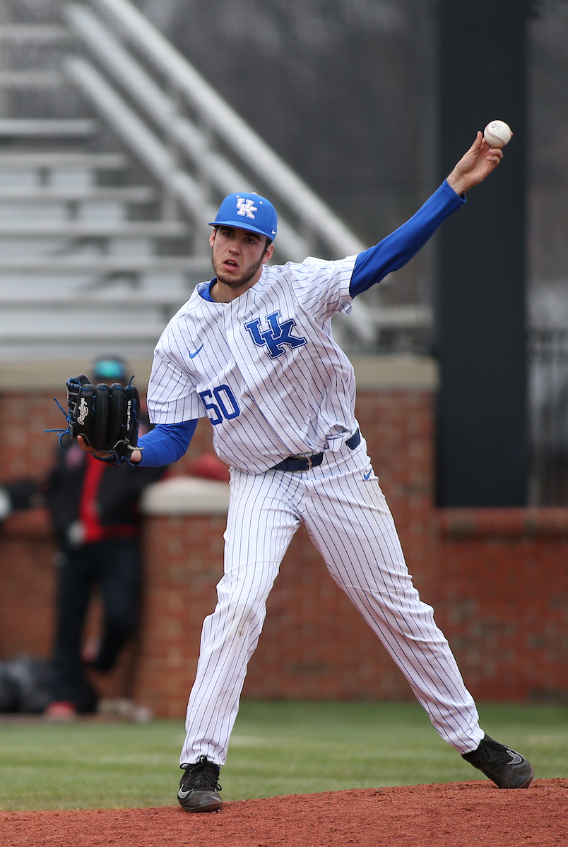 Mason Hazelwood

The University of Kentucky baseball team beat Texas Tech 11-6 on Saturday, March 10, 2018, in Lexington?s Cliff Hagan Stadium.

Barry Westerman | UK Athletics
