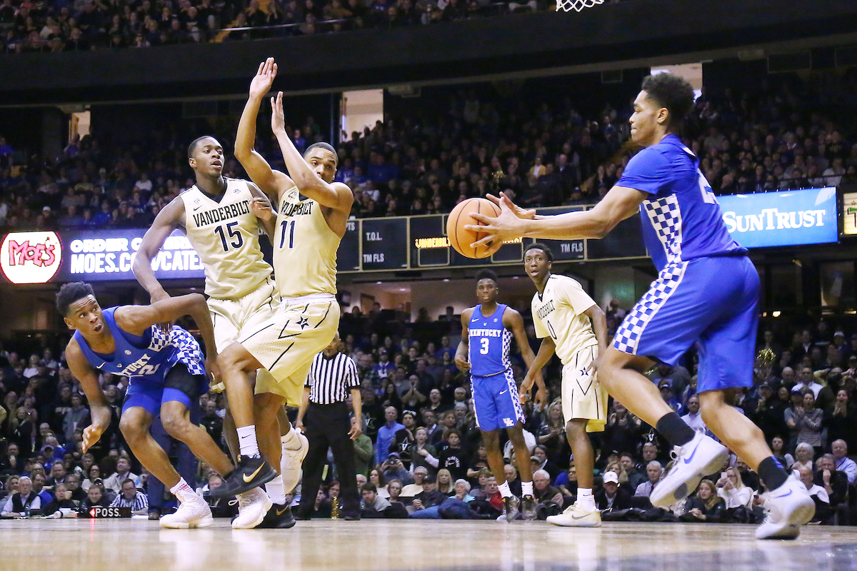 Shai Gilgeous-Alexander. PJ Washington.

The University of Kentucky men's basketball team beat Vanderbilt 74-67 at Memorial Gymnasium in Nashville, TN., on Saturday, January 13, 2018.

Photo by Chet White | UK Athletics