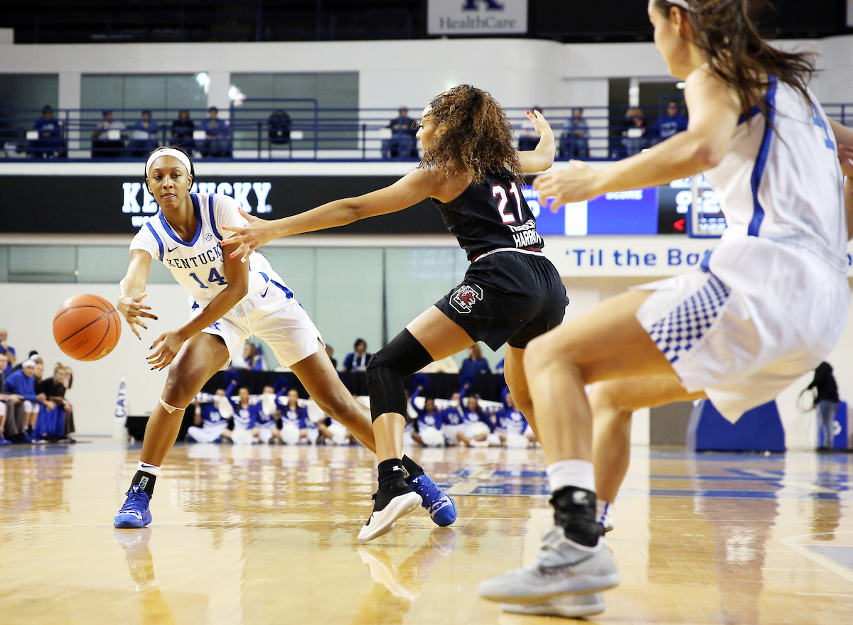 Tatyana Wyatt

The UK Women's Basketball falls to South Carolina. 

Photo by Britney Howard | UK Athletics