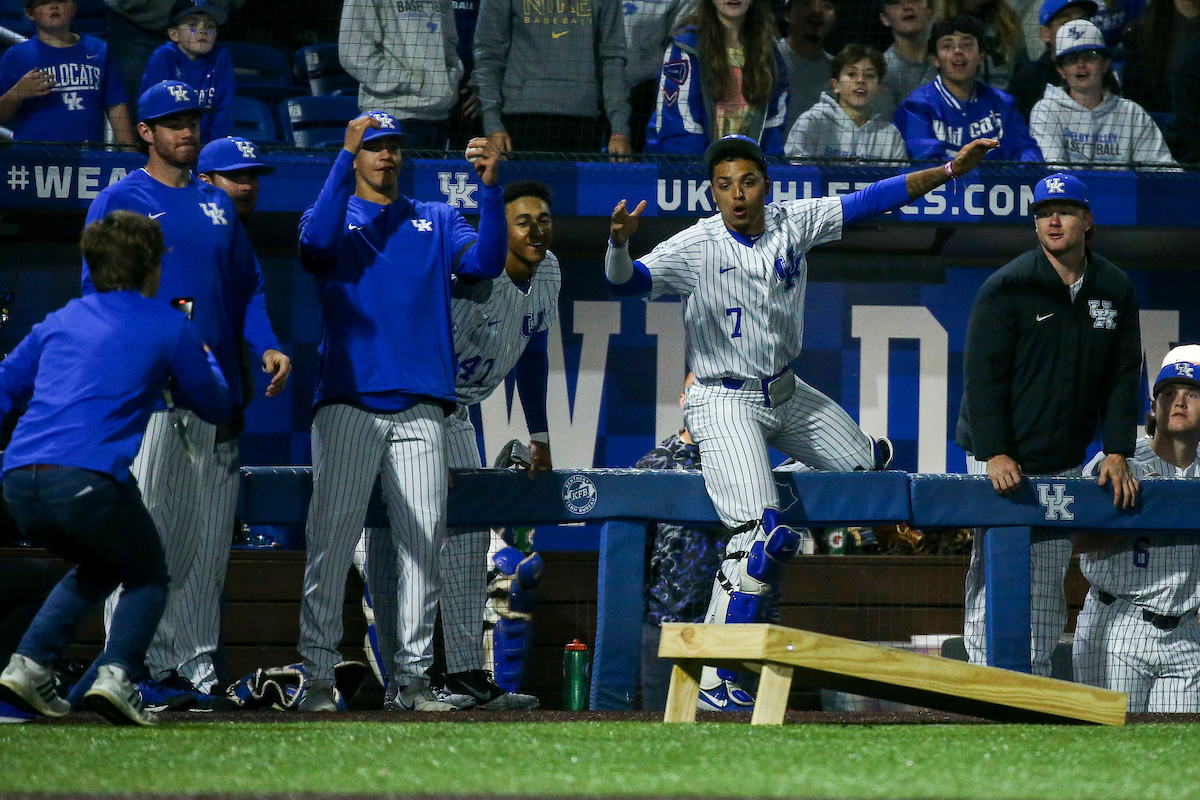 Devin Burkes.

Kentucky beats Tennessee 5-2.

Photo by Sarah Caputi | UK Athletics