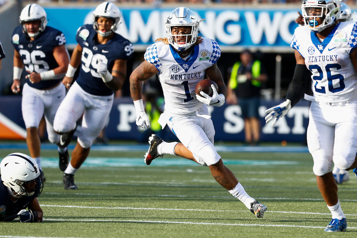 Lynn Bowden Jr.

The UK football team beat Penn State27-24 in the Citrus Bowl.

Photo by Chet White | UK Athletics