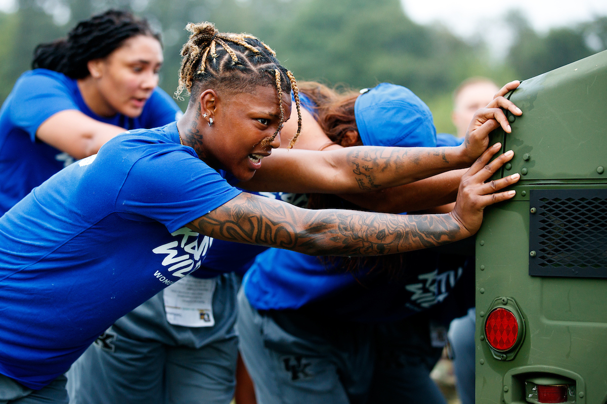 Jazmine Massengill.

Kentucky Women’s Basketball team bonding trip to Fort Campbell.

Photo by Eddie Justice | UK Athletics