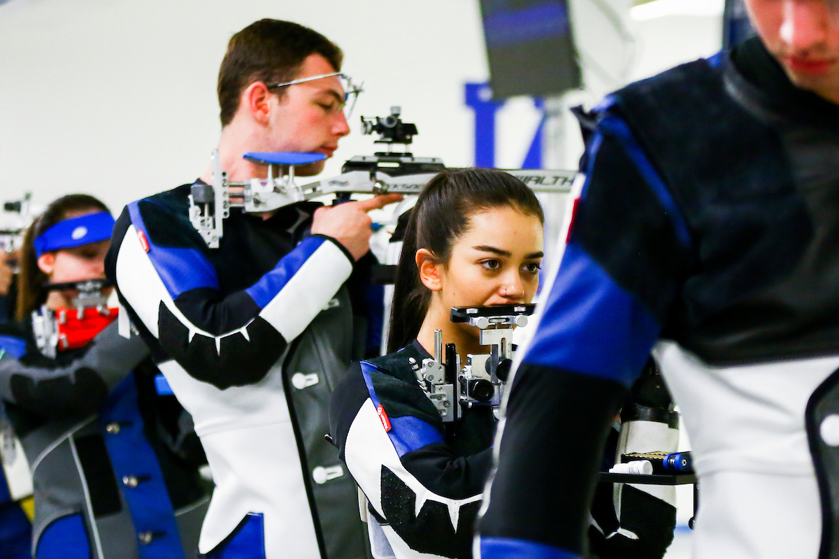 Ruby Gomes.

UK Rifle v Akron.

Photo by Hannah Phillips | UK Athletics