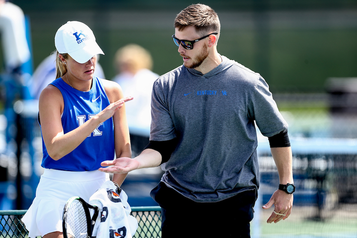 Ellie Eades. Brad Merchant.

Kentucky loses to South Carolina 4-2.

Photos by Chet White | UK Athletics