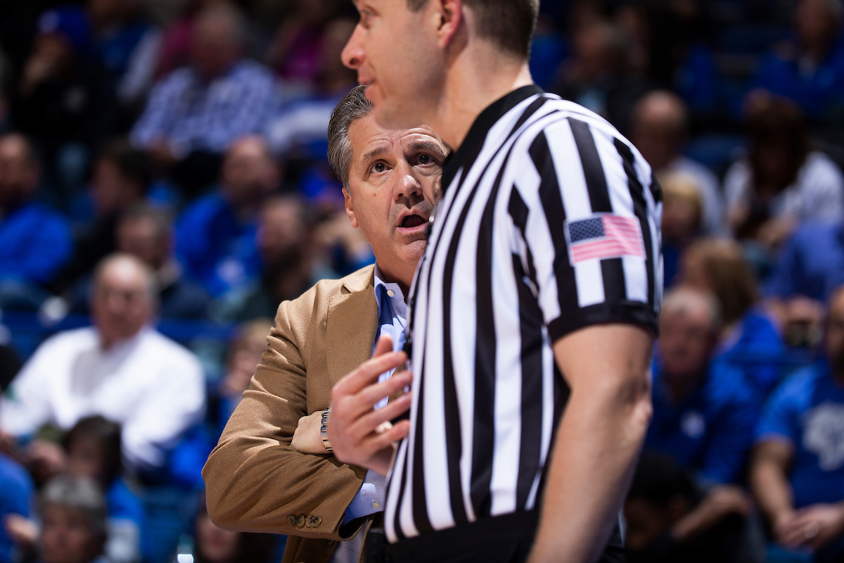 John Calipari.

UK men's basketball beat Winthrop University 87-74 on Wednesday, November 21, 2018.

Photo by Chet White | UK Athletics