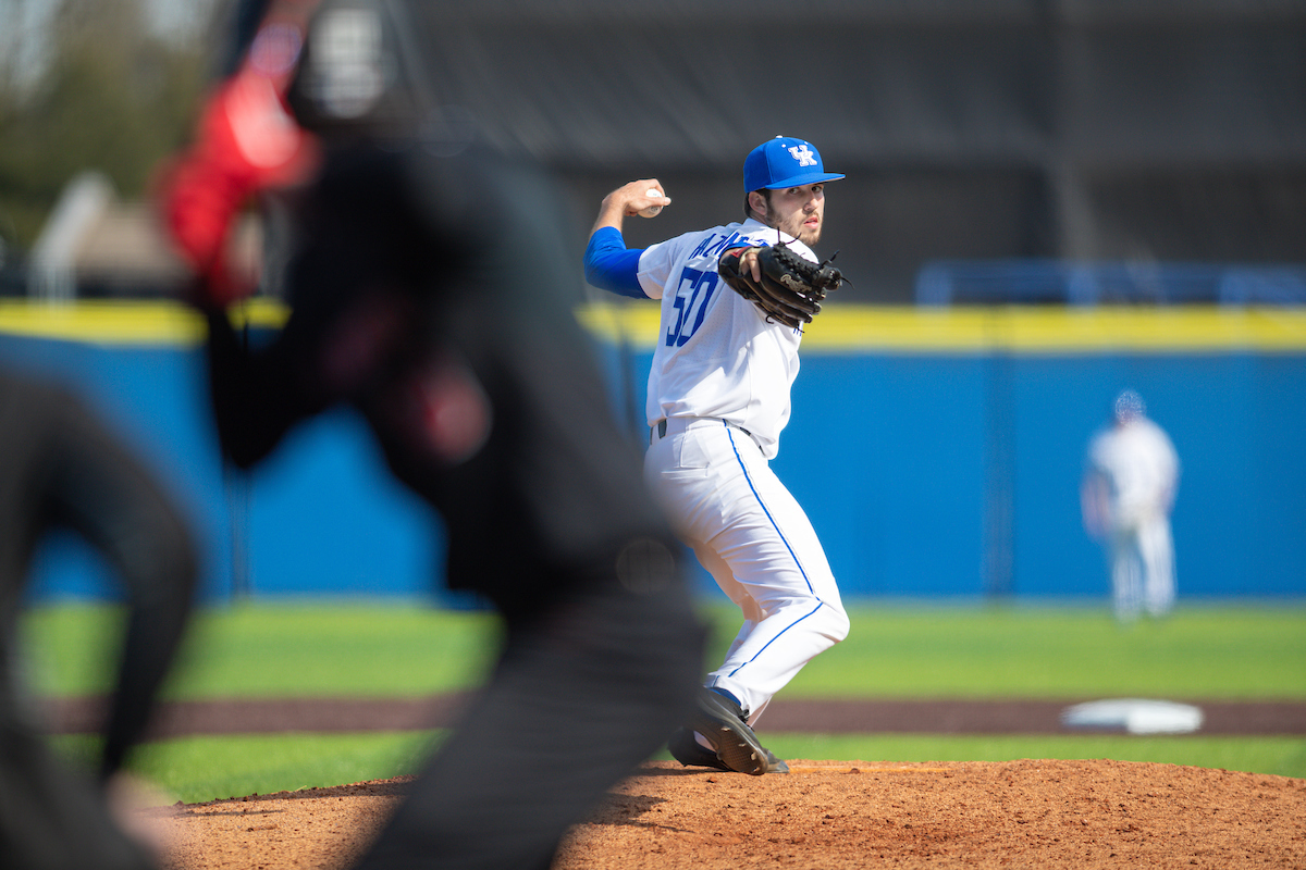 Mason Hazlewood.

Kentucky beats Ball State 6 - 0

Photo by Grant Lee | UK Athletics