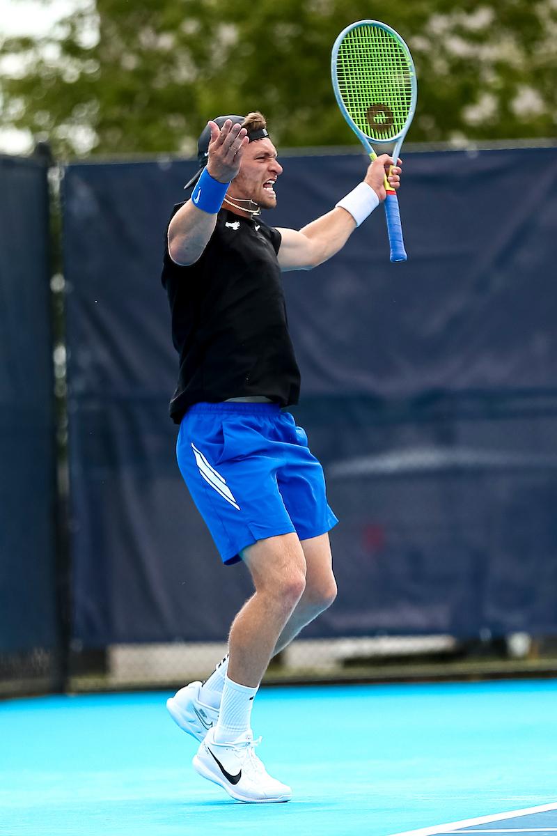 Millen Hurrion. Celebration.

Kentucky falls to Virginia 4-0 at the National Championship.

Photo by Eddie Justice | UK Athletics