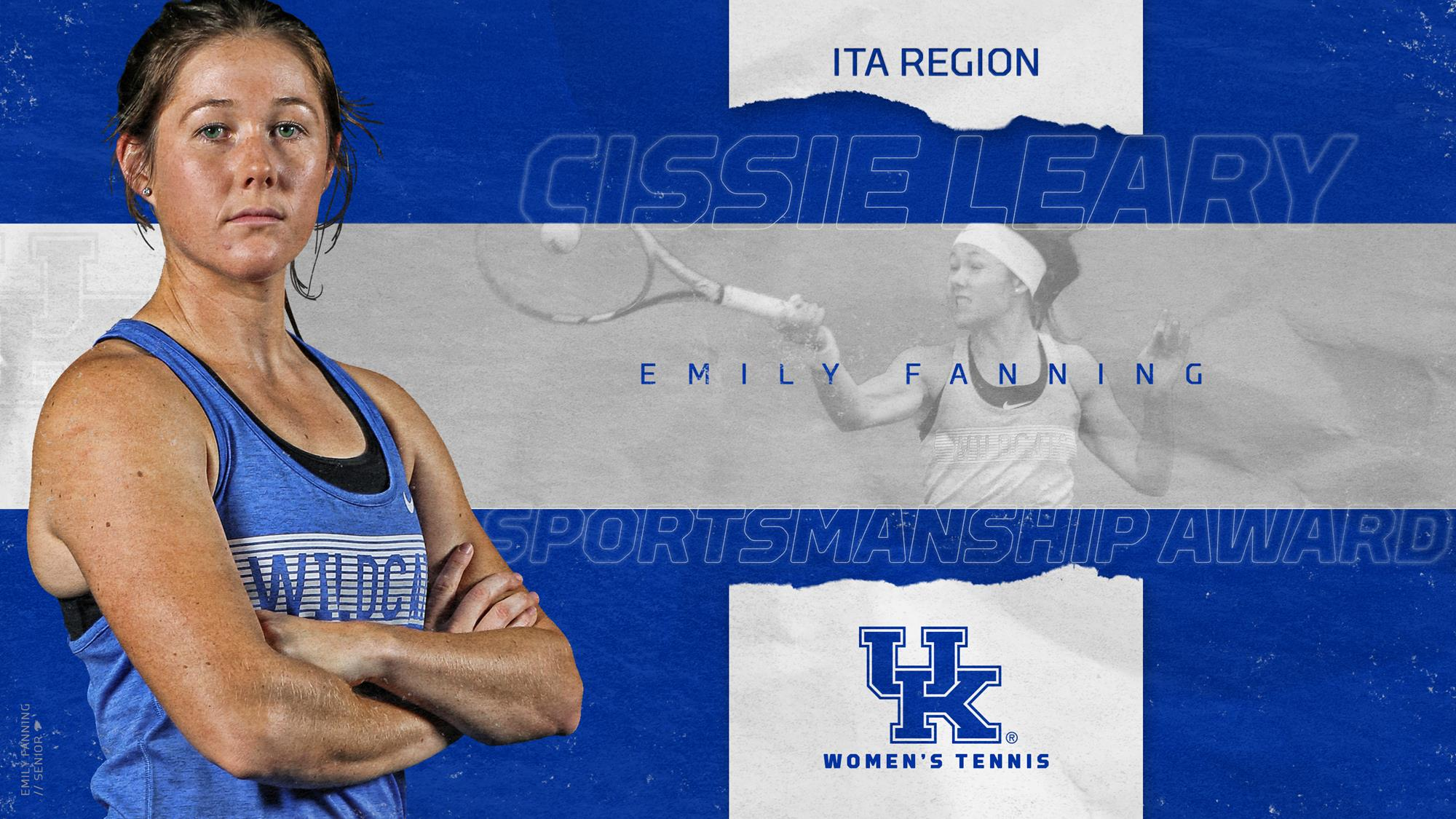 Fanning Earns ITA Regional Cissie Leary Award for Sportsmanship