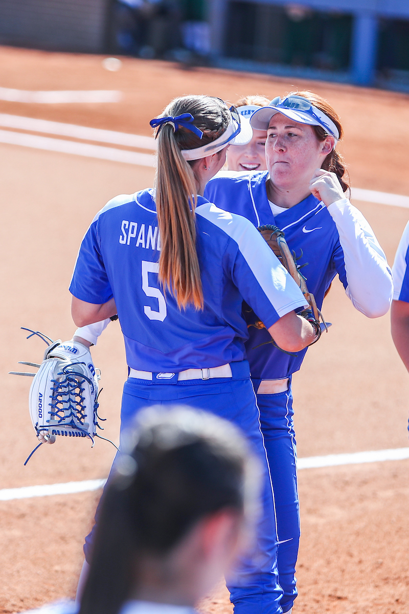 Tatum Spangler and Renee Abernathy.

Kentucky defeats Ohio 16-8.

Photo by Sarah Caputi | UK Athletics