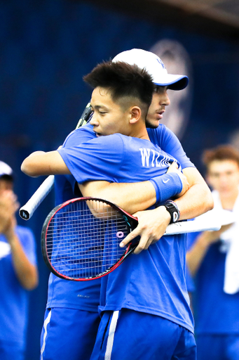 Ying-Ze Chen. Enzo Wallart. 

Kentucky men's tennis falls to Tennessee 0-4 on Sunday, April 14th..

Photo by Eddie Justice | UK Athletics