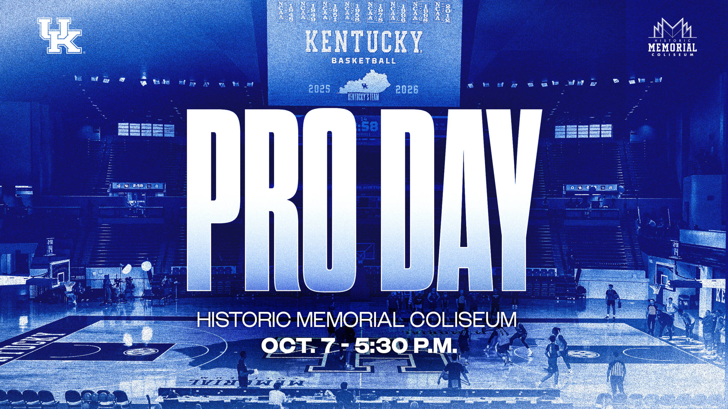 Kentucky Pro Day Slated for Oct. 7 in Historic Memorial Coliseum