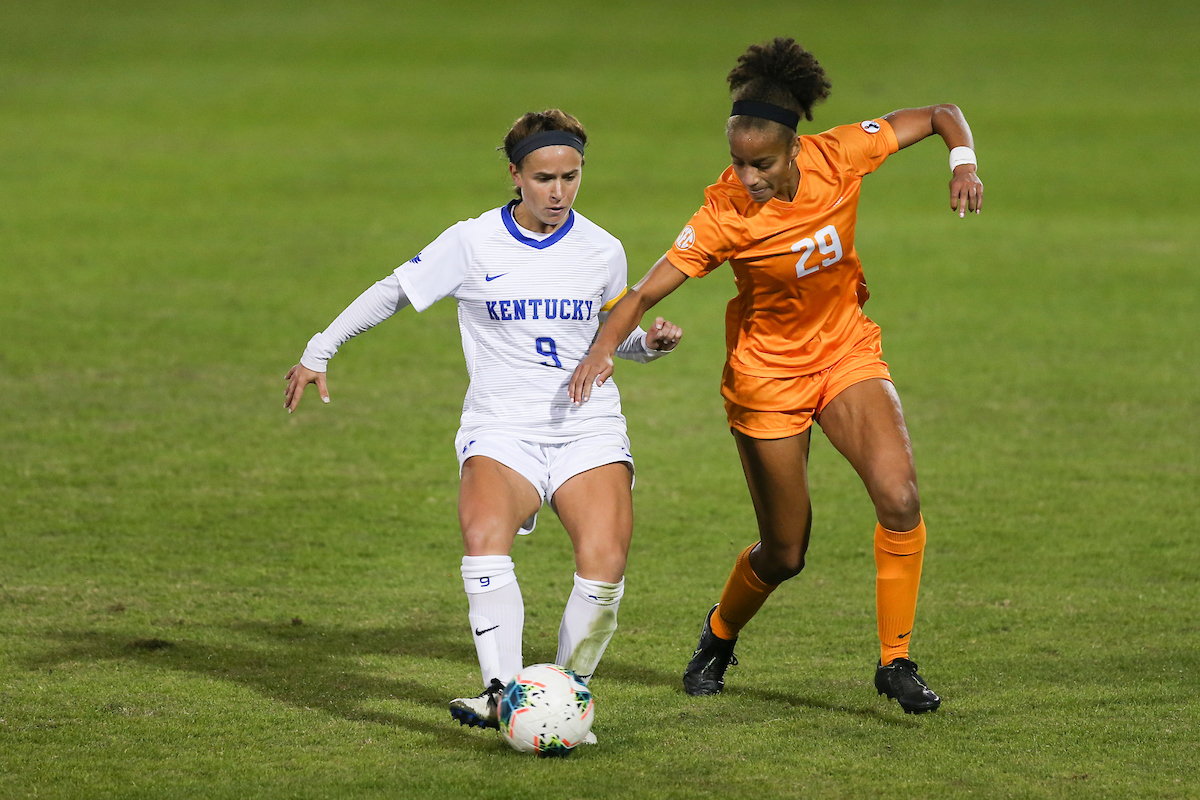 Marissa Bosco.

Kentucky ties Tennessee 1-1.

Photo by Hannah Phillips | UK Athletics