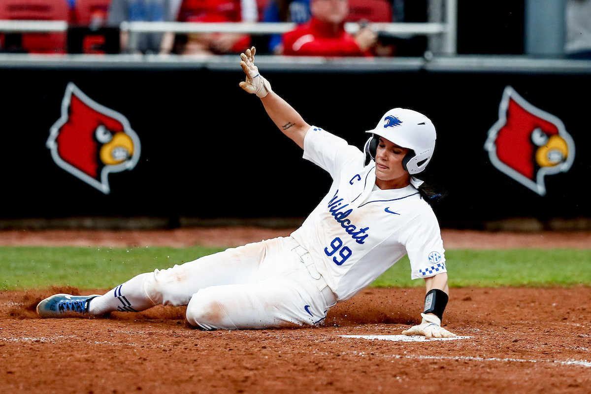 Kayla Kowalik.

Kentucky beat Louisville 9-0.

Photos by Chet White | UK Athletics