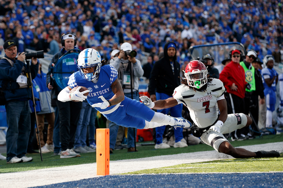 Wan’Dale Robinson.

Kentucky beat New Mexico State 56-16.

Photo by Elliott Hess | UK Athletics