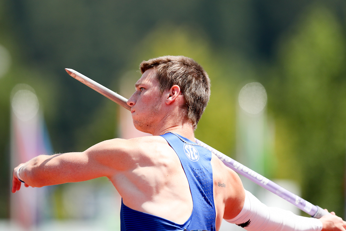 Tim Duckworth.

Day two of the NCAA Track and Field Outdoor National Championships. Eugene, Oregon. Thursday, June 7, 2018.

Photo by Elliott Hess | UK Athletics