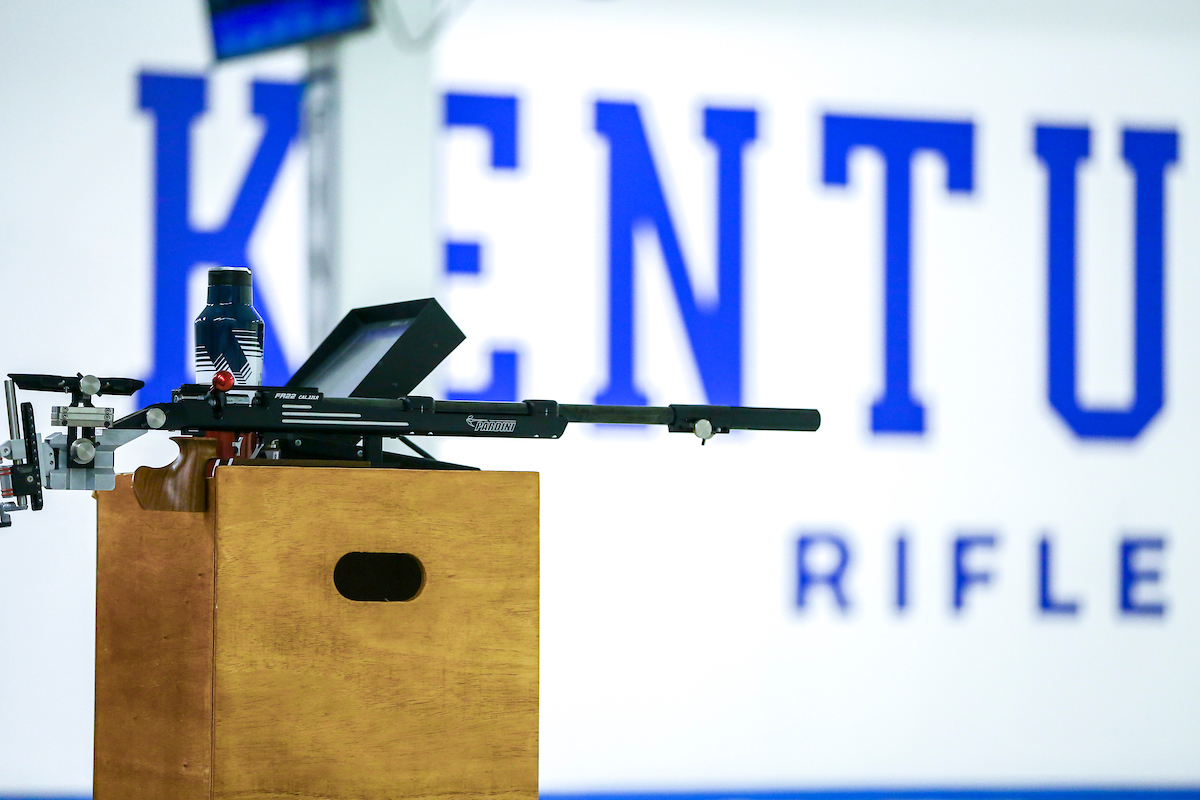 Rifle.Kentucky competes against Akron.Photo by Sarah Caputi | UK Athletics
