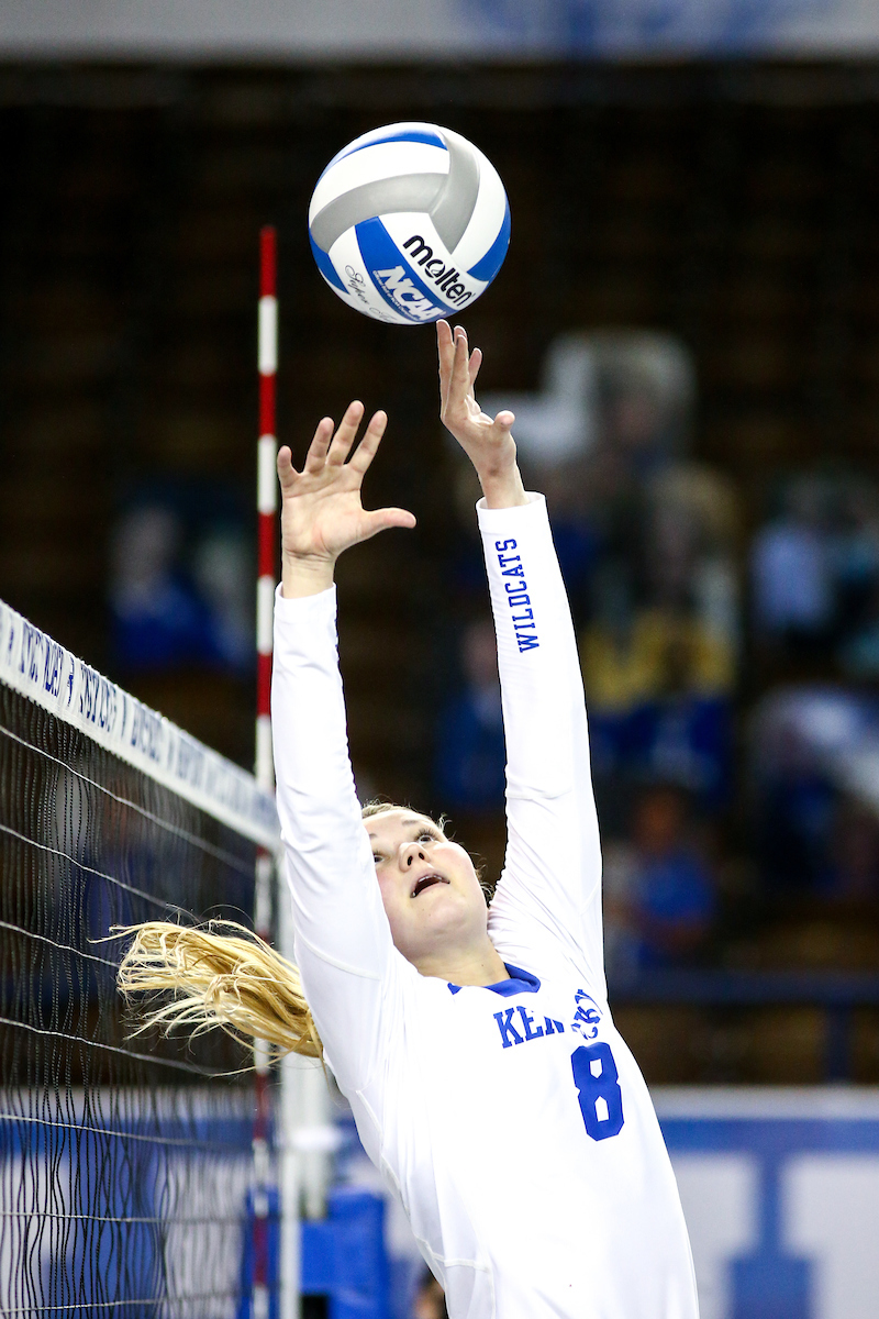 Cameron Scheitzach. 

Volleyball Blue White Match.

Photo by Eddie Justice | UK Athletics
