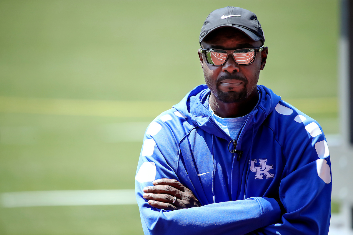 Edrick Floreal.

NCAA Track and Field Outdoor National Championships. Eugene, Oregon. Tuesday, June 5, 2018.

Photo by Chet White | UK Athletics