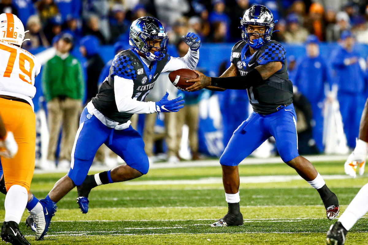 Lynn Bowden jr. 

Kentucky falls to Tennessee 17-13. 

Photo by Eddie Justice | UK Athletics