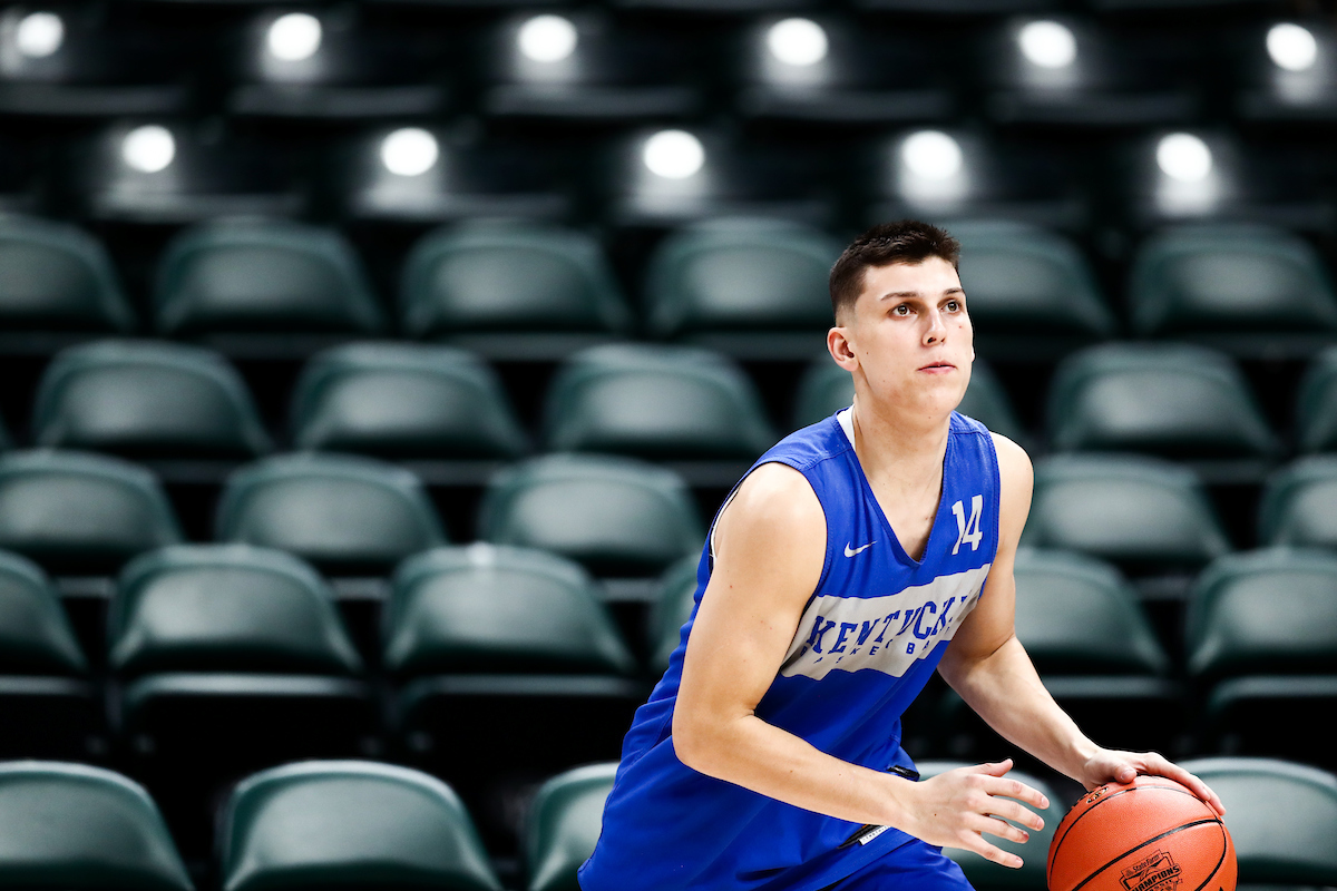 Tyler Herro.

Bankers Life Fieldhouse practice.


Photo by Elliott Hess | UK Athletics