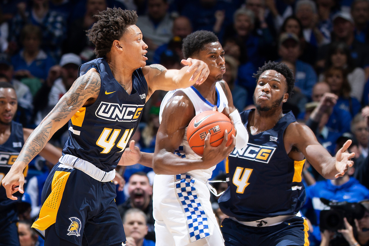 Ashton Hagans.

Kentucky men's basketball beat UNCG 78-61 on Saturday in Rupp Arena.

Photo by Chet White | UK Athletics