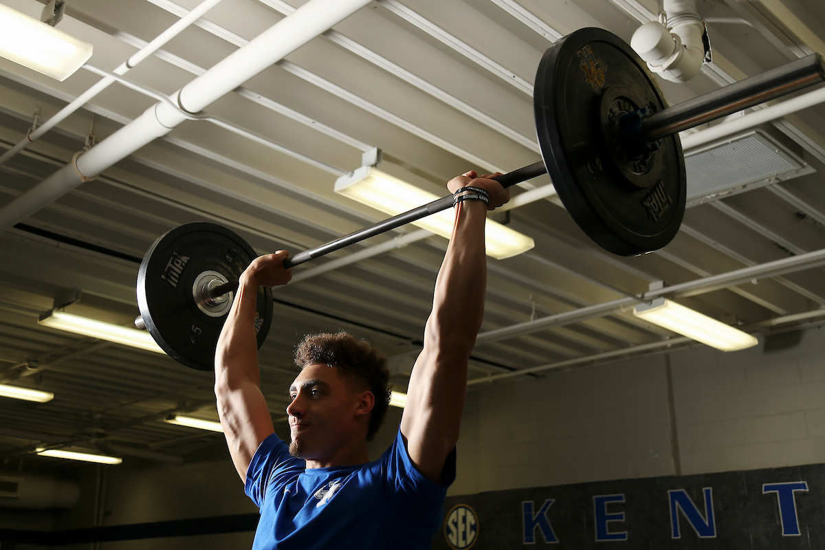Reid Travis.

Big Blue Caravan. Somerset, Ky. Somerset Kroger. June 21, 2018.

Photo by Chet White | UK Athletics