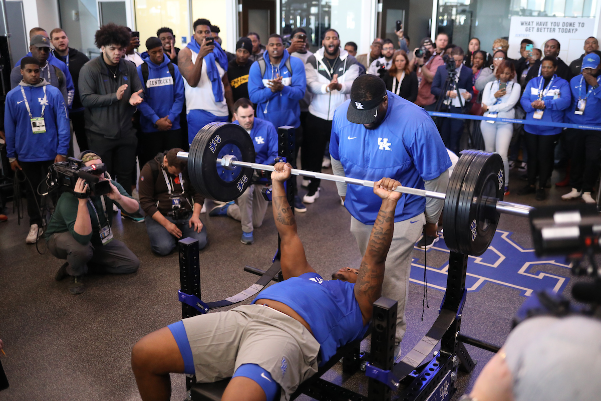 Tymere Dubose.

Pro Day for UK Football.

Photo by Quinn Foster | UK Athletics